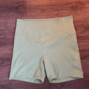 girlfriend collective Green Bike Shorts